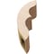 Ekena Millwork 5-inch W x 12-inch D x 16-inch H Ozark Rough Cedar Woodgrain TimberThane Knee Brace, Primed BRCUR05X12X16OZKRCPR - alternate 2